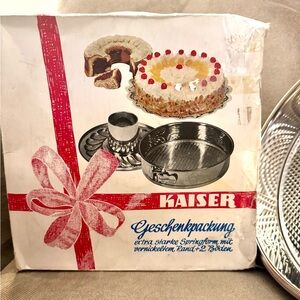 KAISER Vintage Silver Springform Pan Set